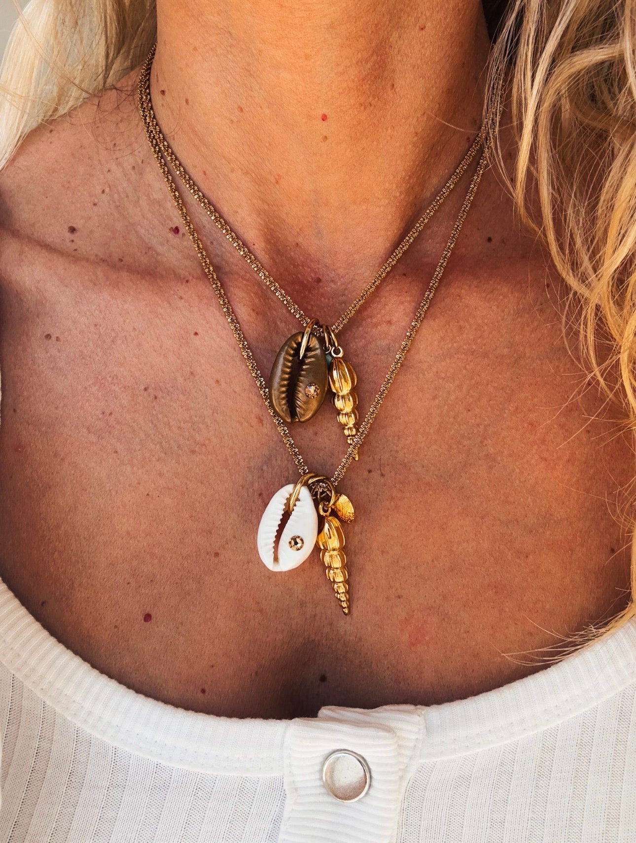 Sunny Shell necklace - white