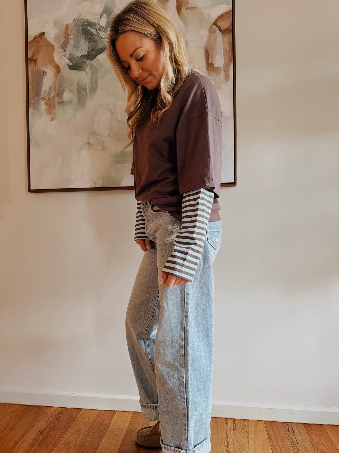 Jessie Stripe Layer Long Sleeve