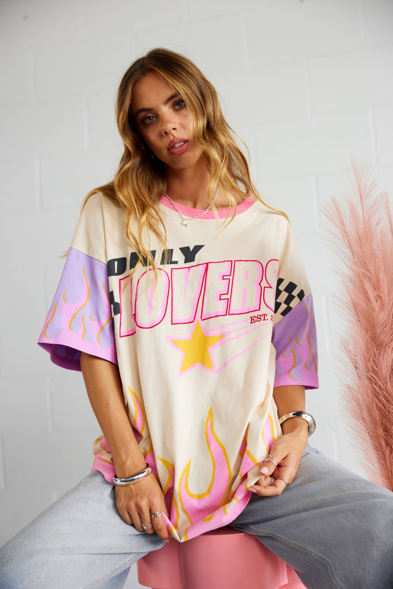 The Moto Tee - Cream