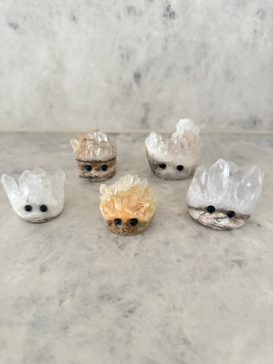 Quartz Cluster Hedgehogs