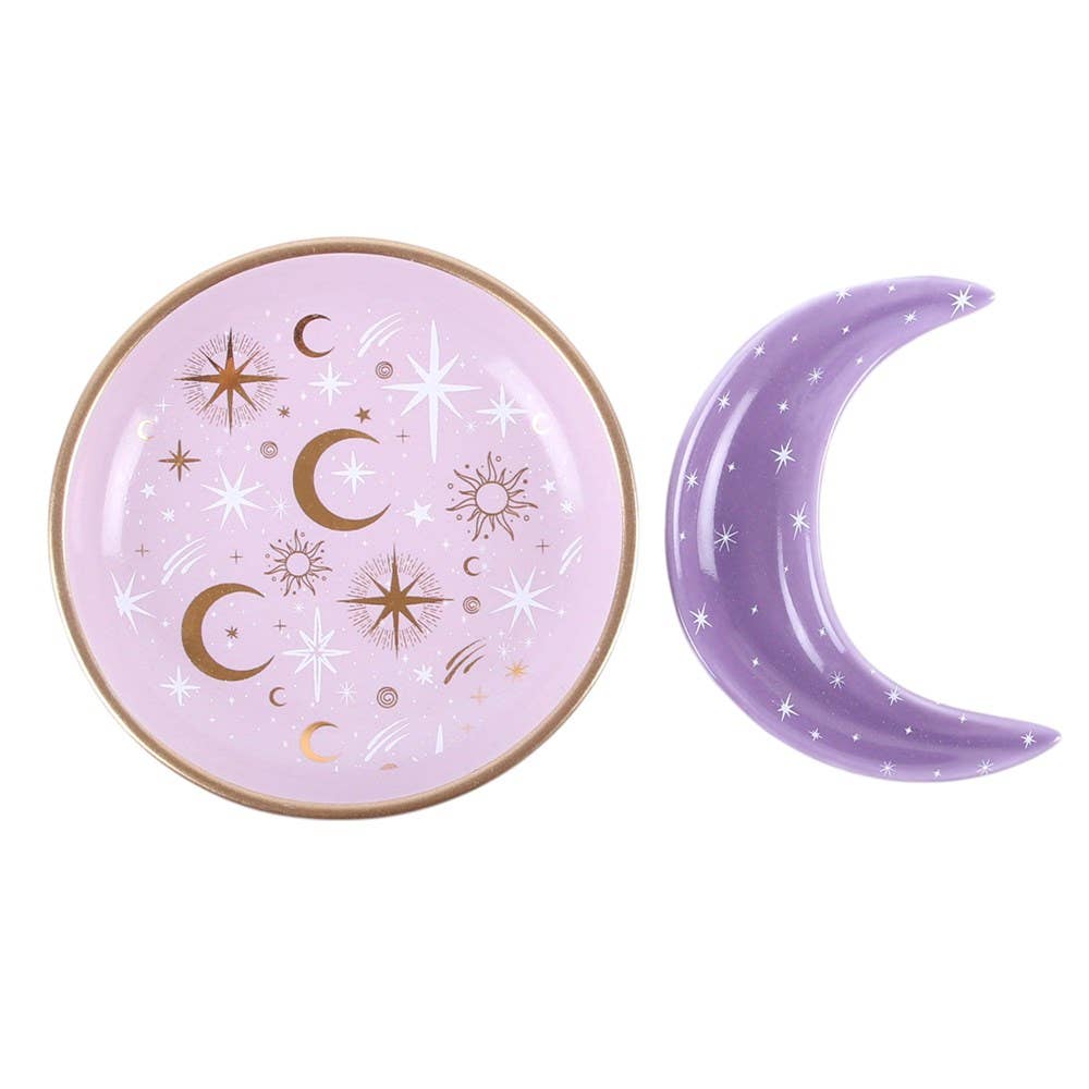 Purple Moon stacking dish