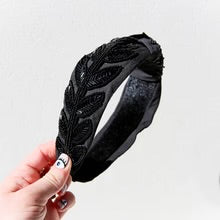 Black Goddess Beaded Headband