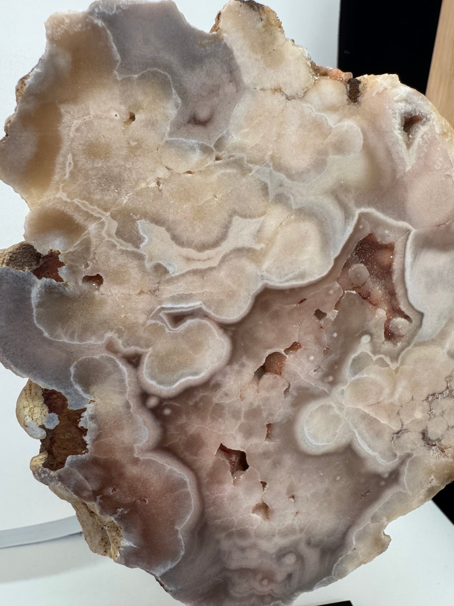 Pink Amethyst Cluster on stand