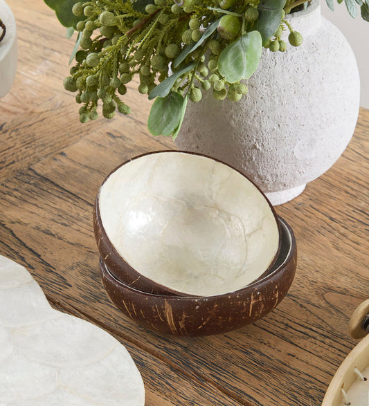 Capiz Coconut Bowl