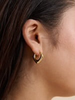 ERICA DIAMOND 18K GOLD PLATED EARRINGS