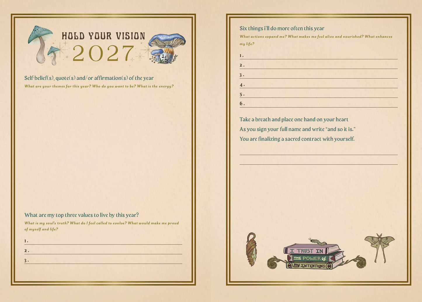 2027 Manifest your dreams planner