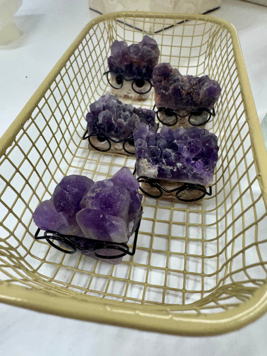 Amethyst hedgehog clusters