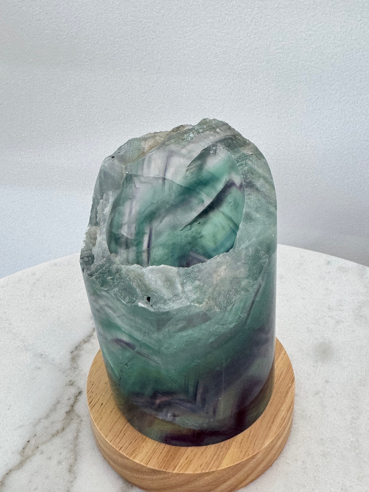 Rainbow Fluorite Lamp