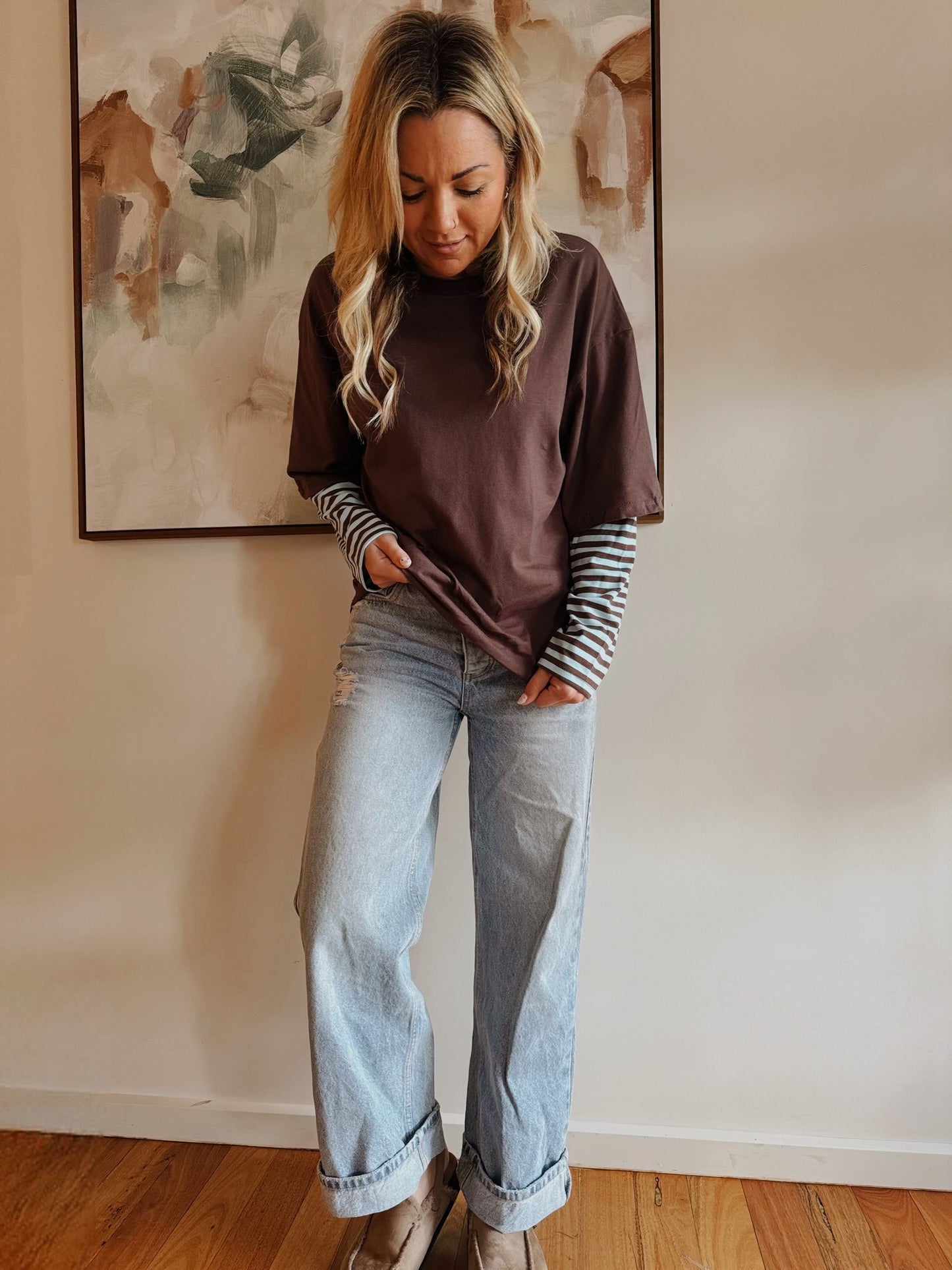 Jessie Stripe Layer Long Sleeve