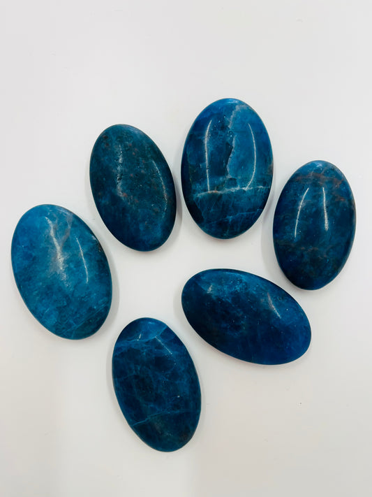 Blue Apatite Palm Stones