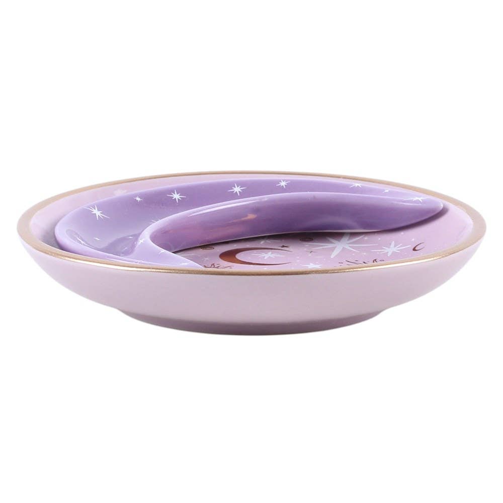 Purple Moon stacking dish