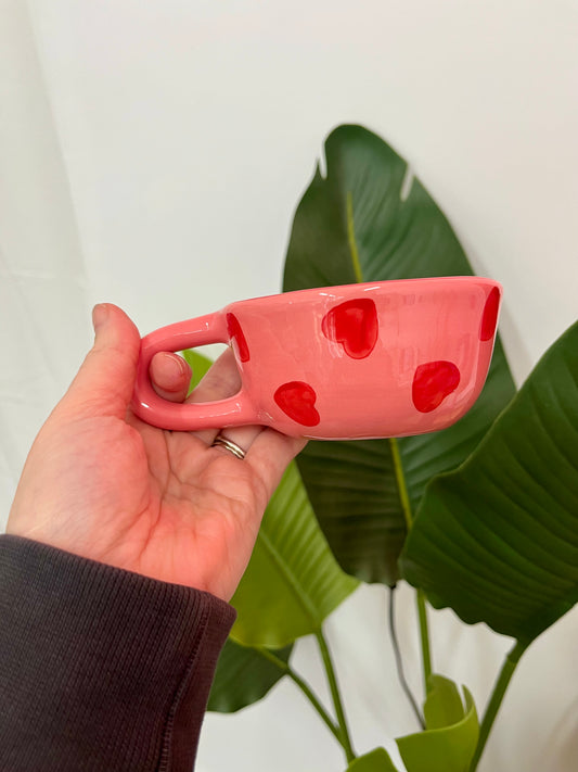 Pink Hearts Mug