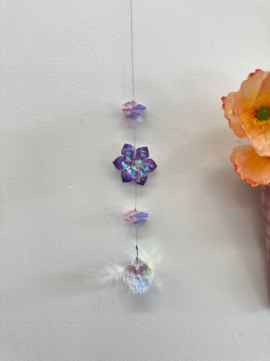 Purple Flower Suncatcher