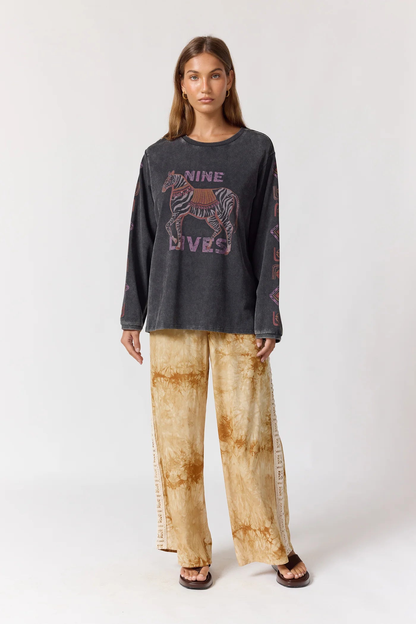 MIRAGE LONG SLEEVE TEE - NOIR