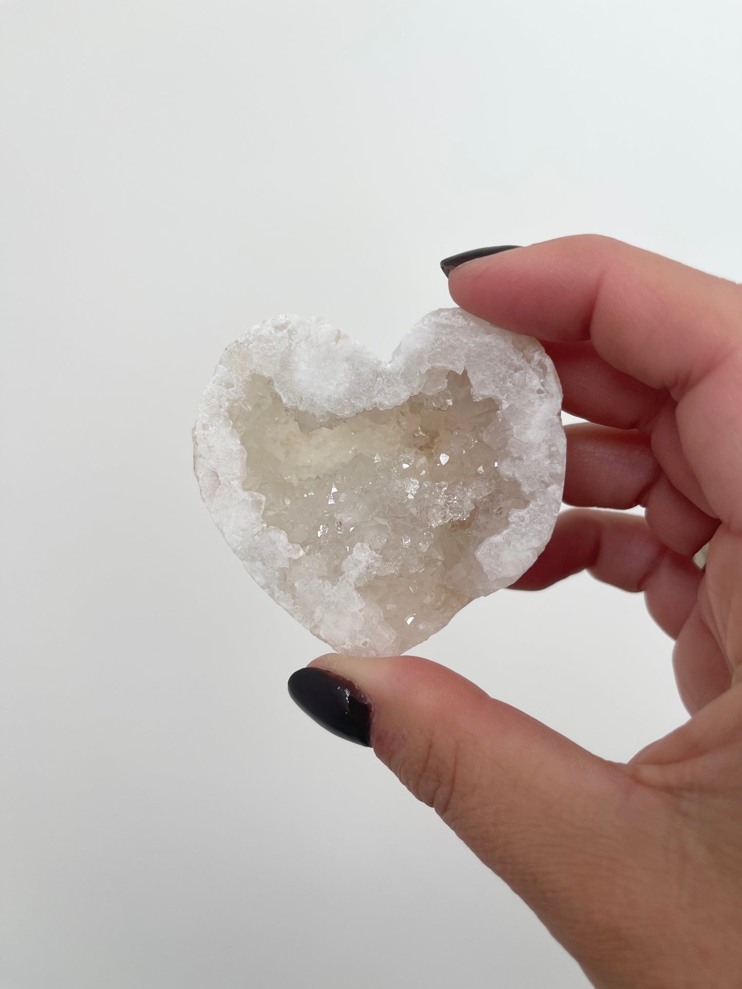 White Agate Hearts