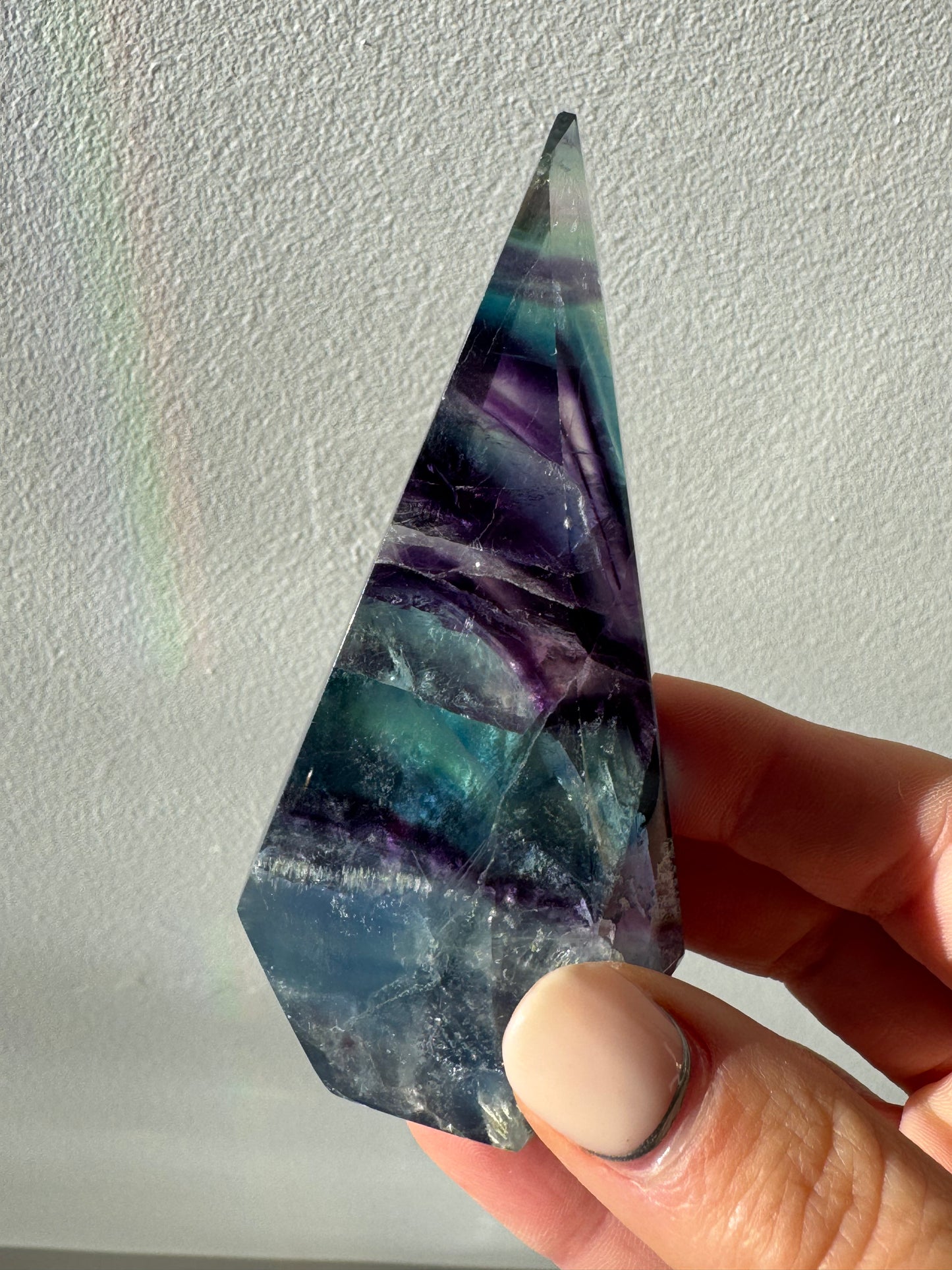 Rainbow Fluorite Diamonds