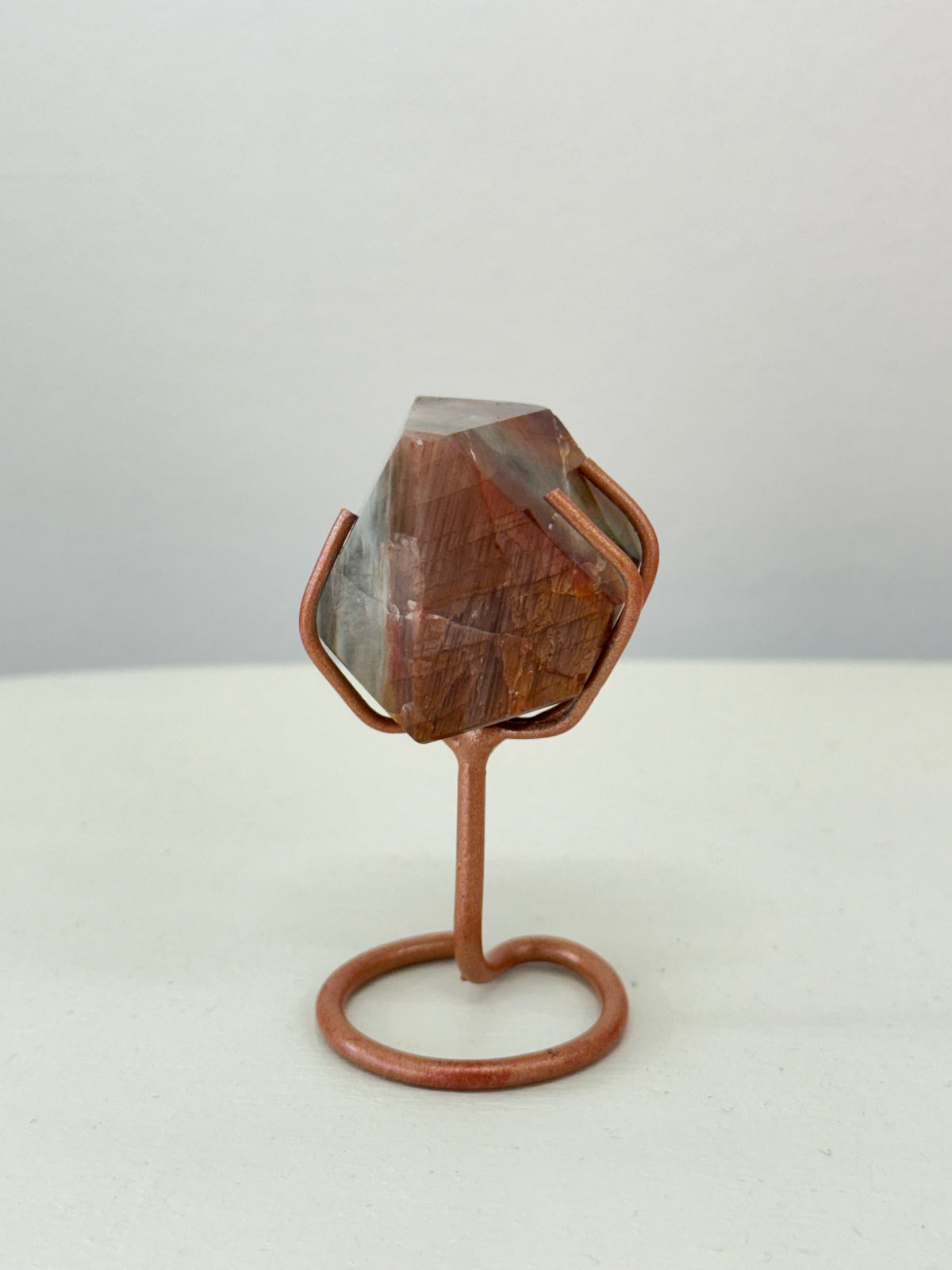 Assorted crystals on stands