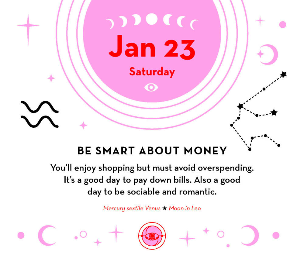 2027 Astrology Day to Day Calendar