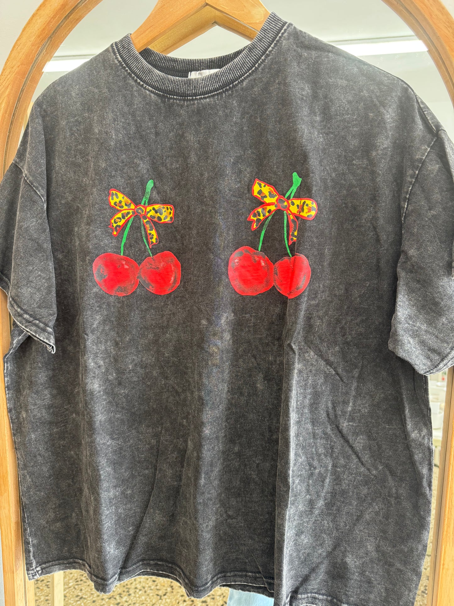 Leopard Cherry Tee