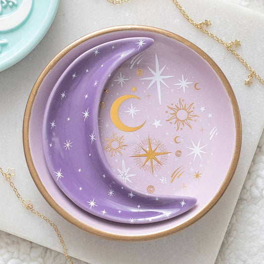 Purple Moon stacking dish