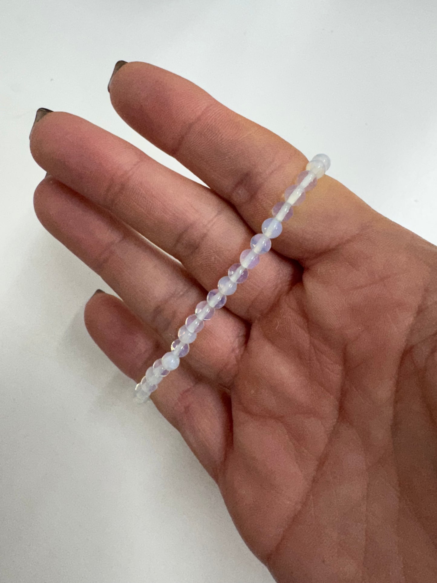 4mm Beaded Crystal Bracelet