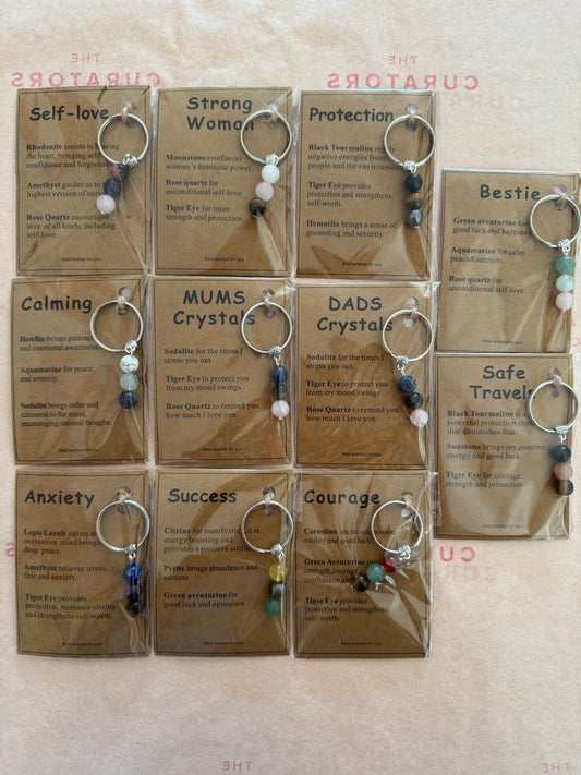 Crystal Bead Keyrings
