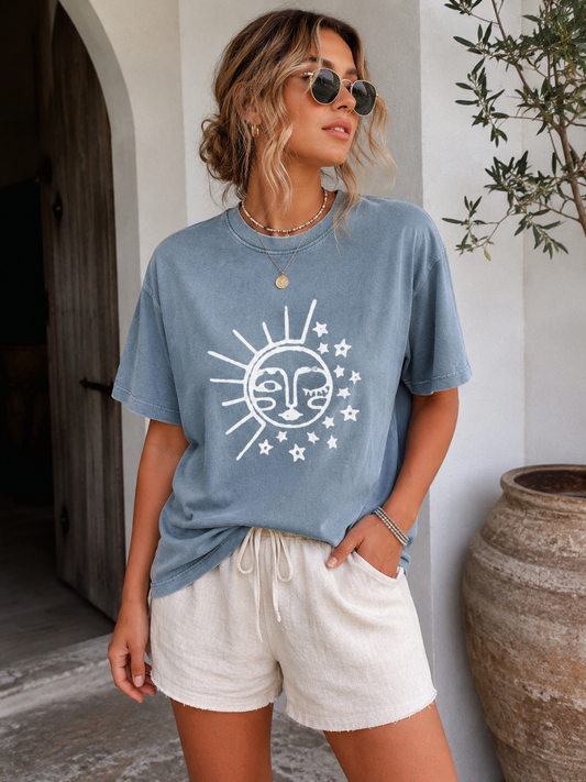 Live by the sun 🌞, Love by the moon 🌙 tee