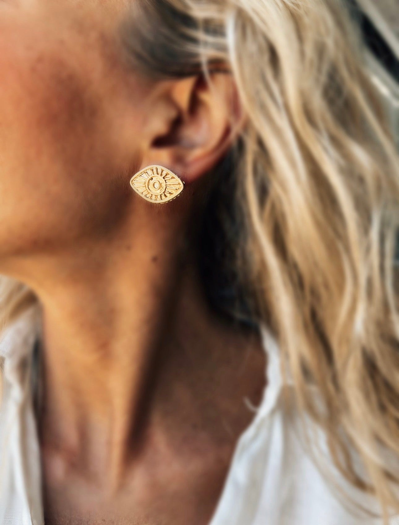 Rosetta Evil Eye earrings
