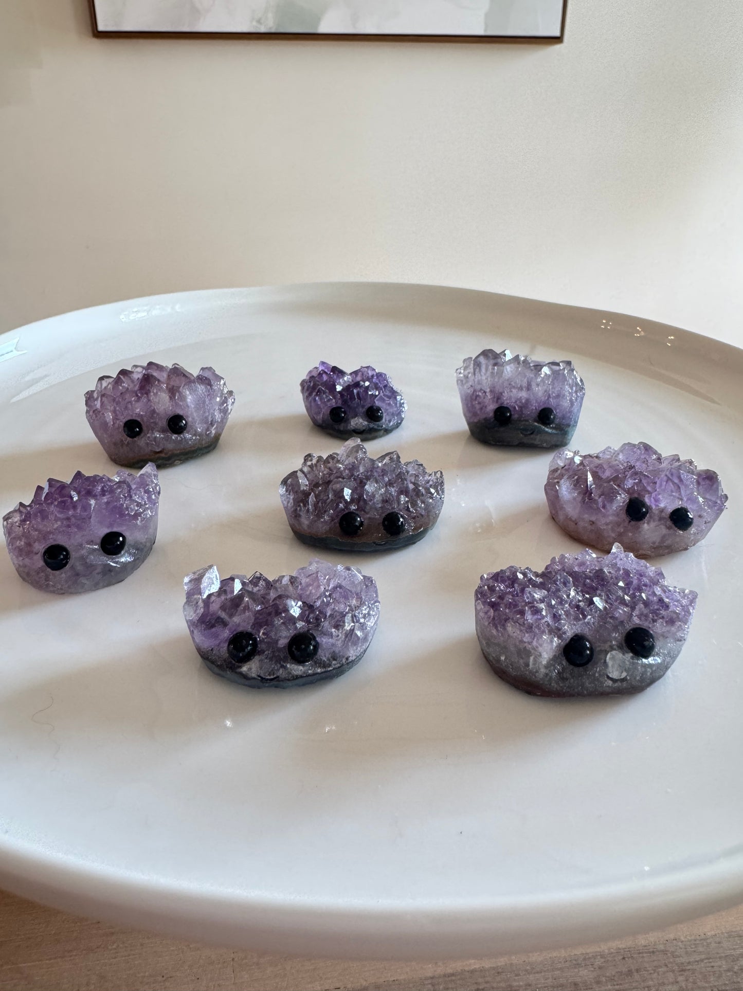 Amethyst hedgehog clusters
