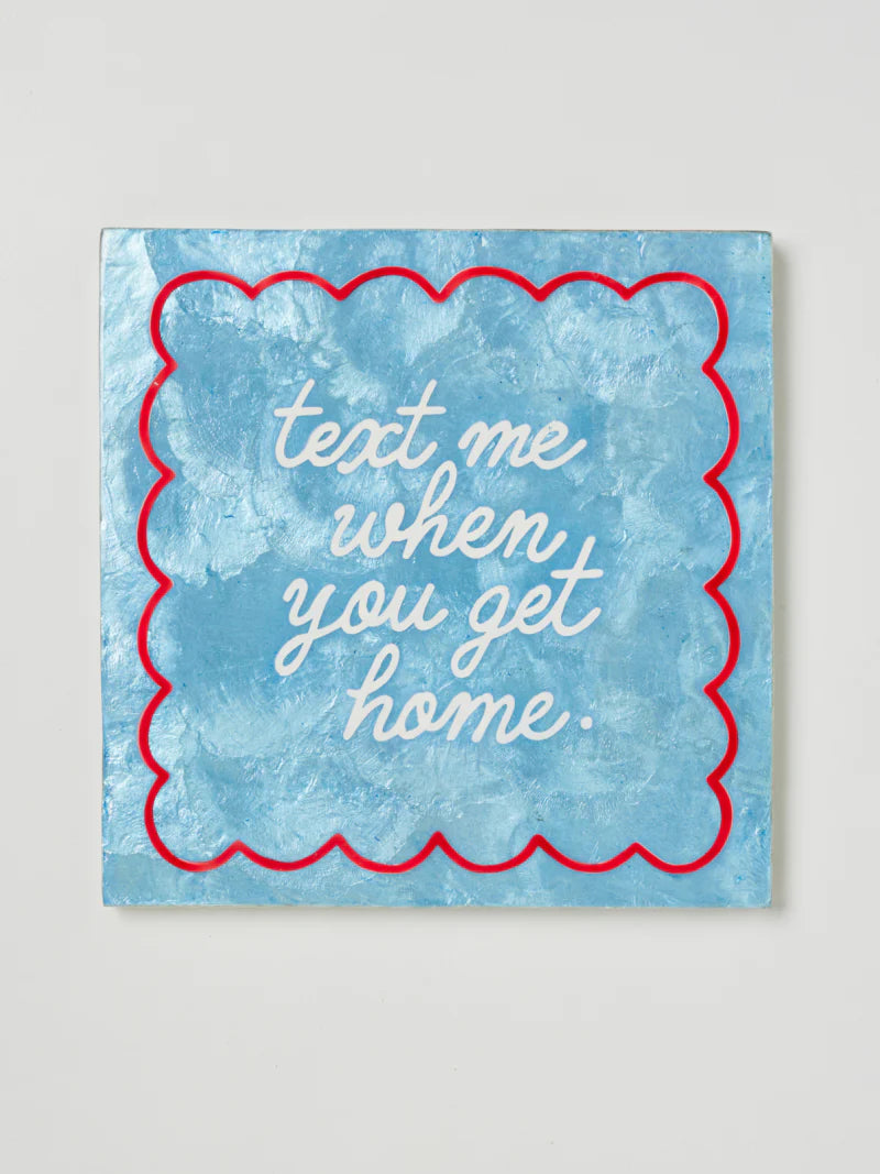JONES & CO FUN HOUSE TEXT TILE