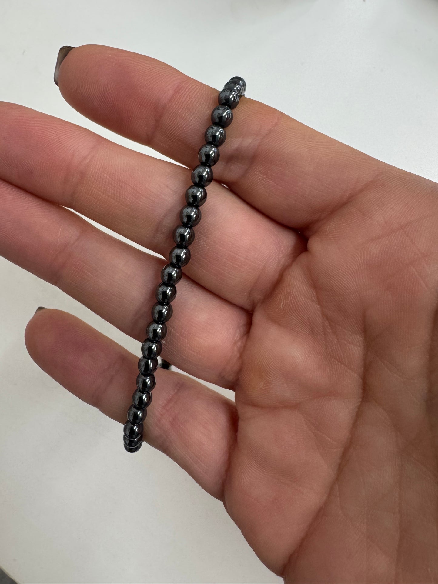 4mm Beaded Crystal Bracelet