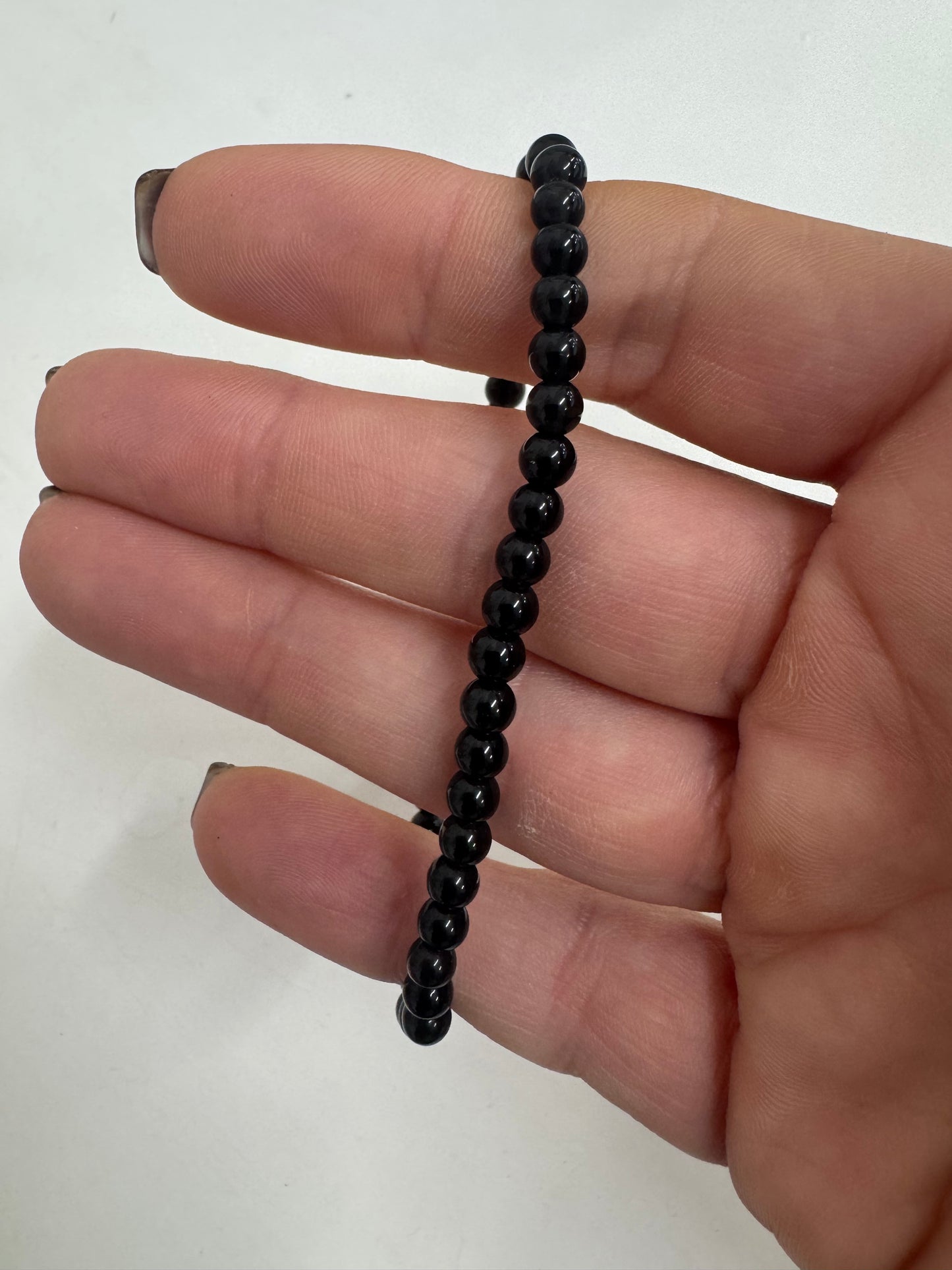 4mm Beaded Crystal Bracelet