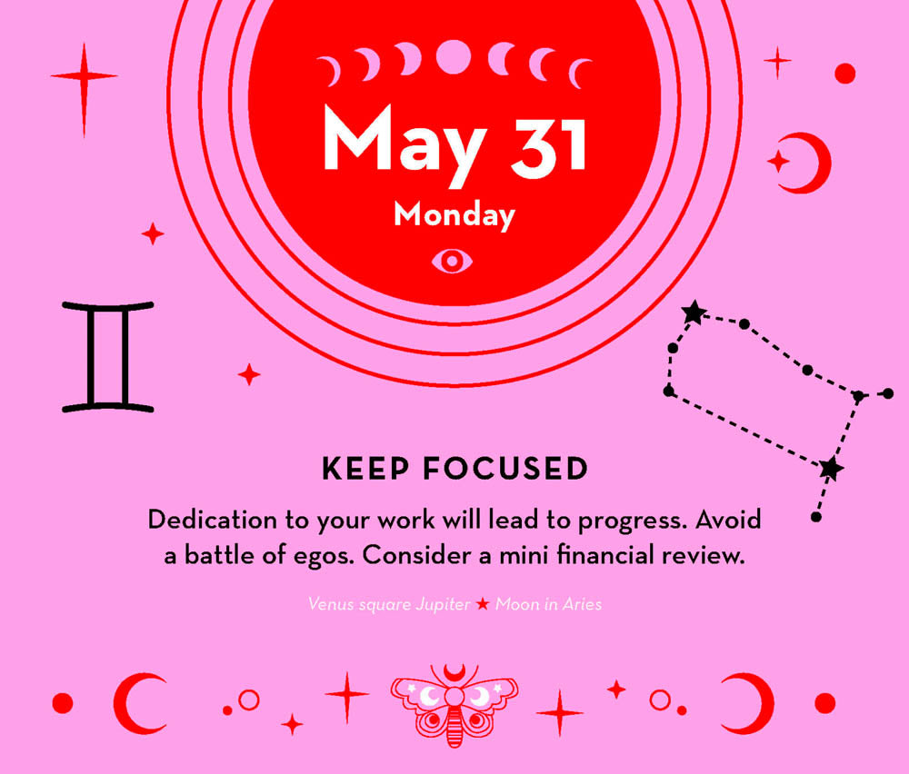 2027 Astrology Day to Day Calendar