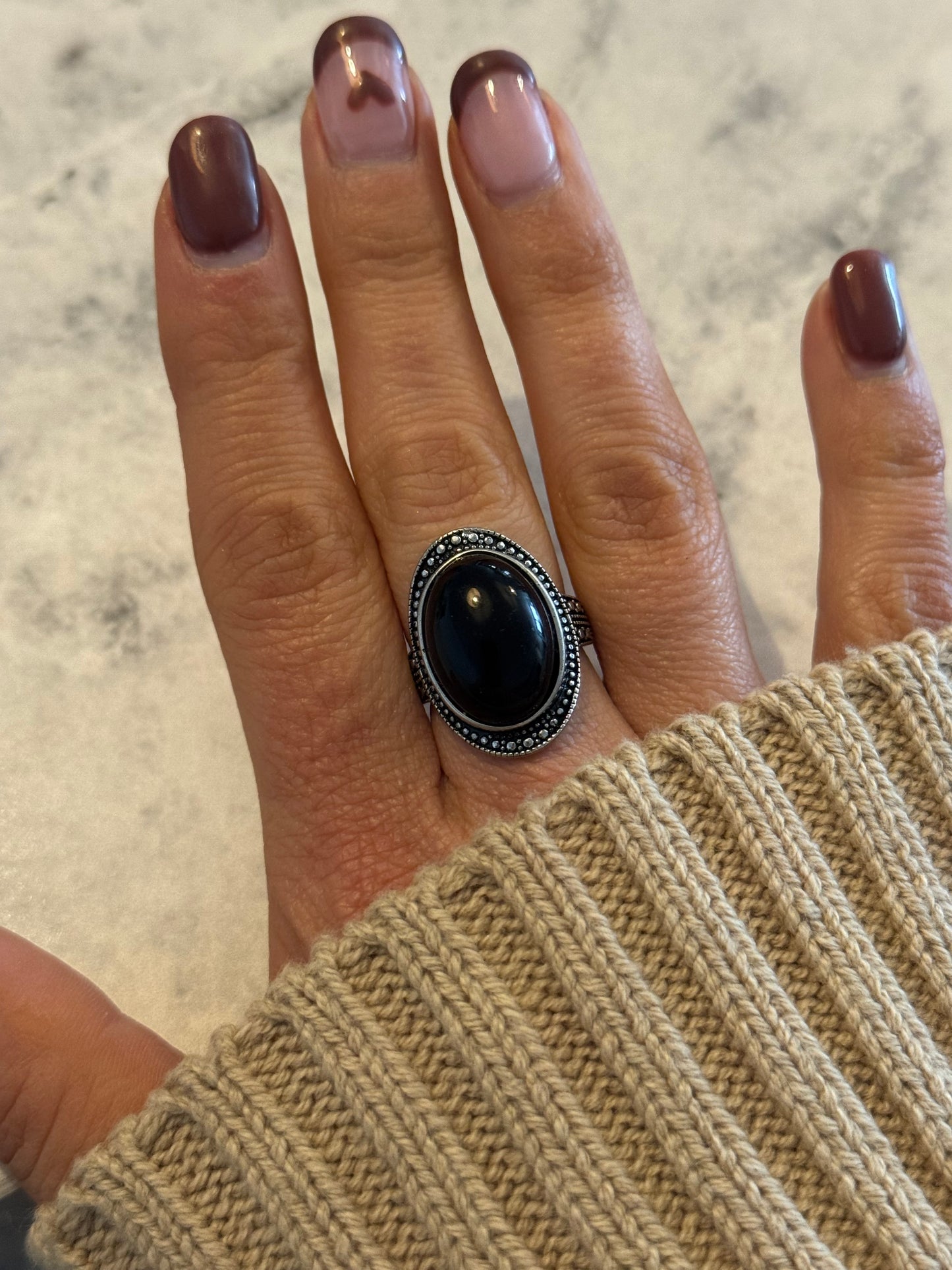 Adjustable Crystal Rings