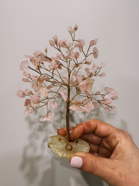 Rose Quartz Gem Tree