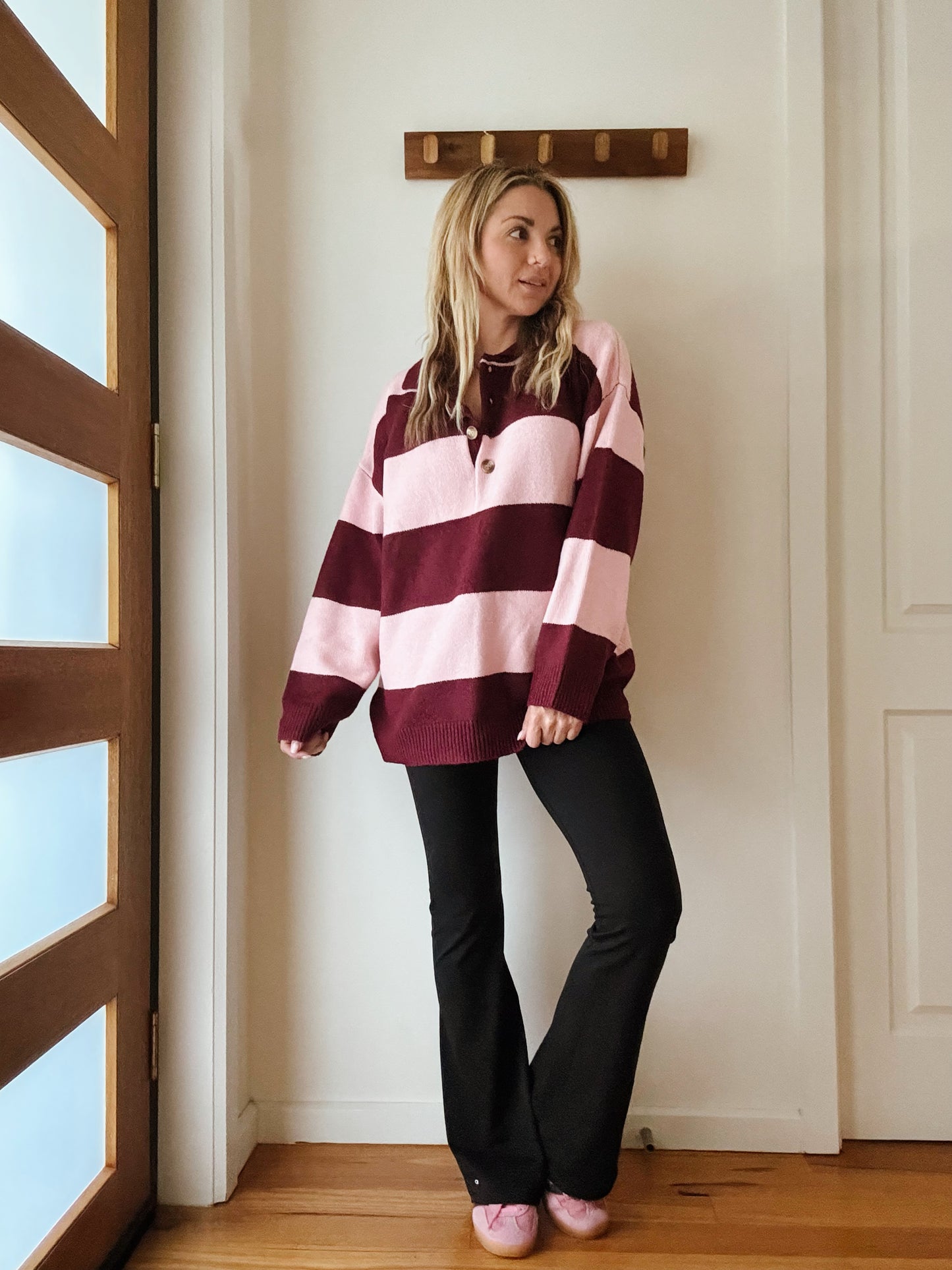 Berry Stripe Knit