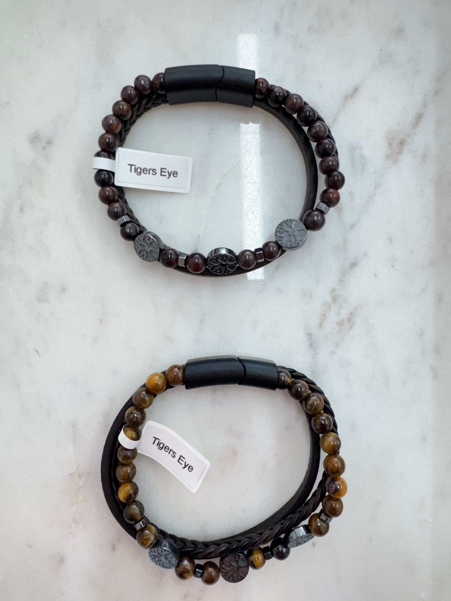 Men’s Tigers Eye clasp bracelet