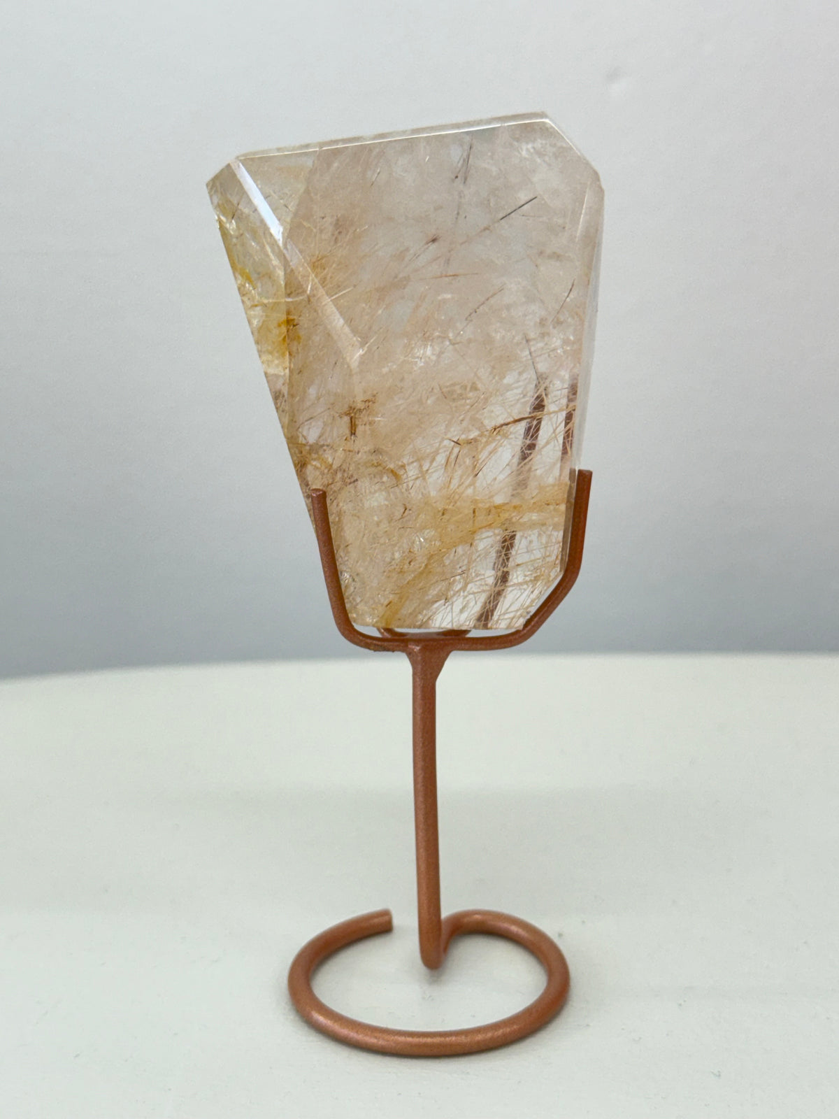 Assorted crystals on stands