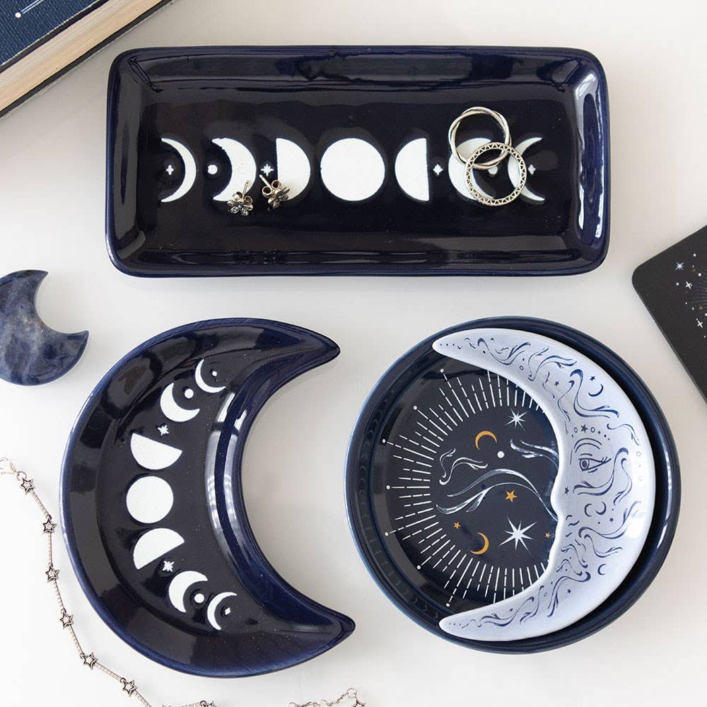 Blue moon stacking dish