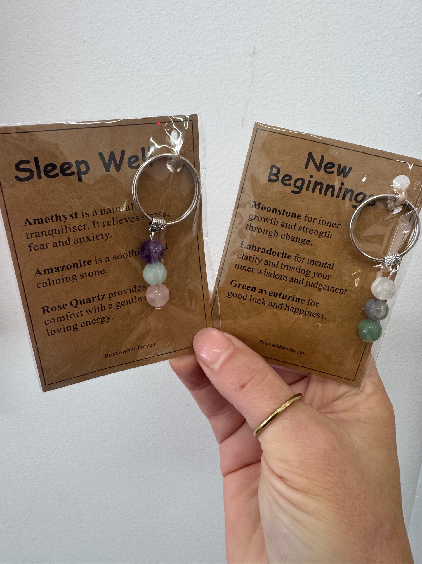 Crystal Bead Keyrings