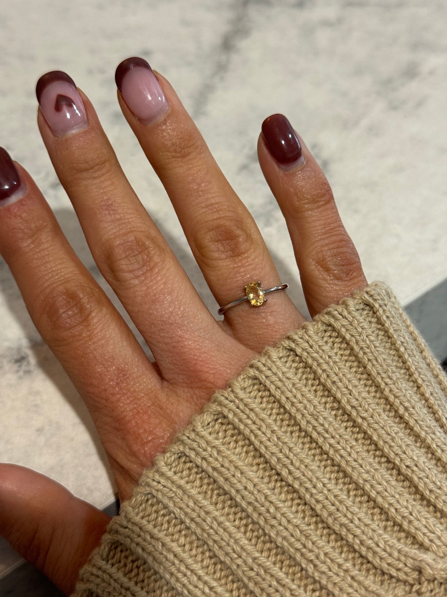 Adjustable Crystal Rings