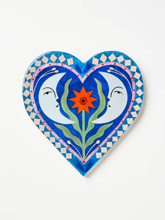 Jones & Co Fable Heart - Pink & Blue