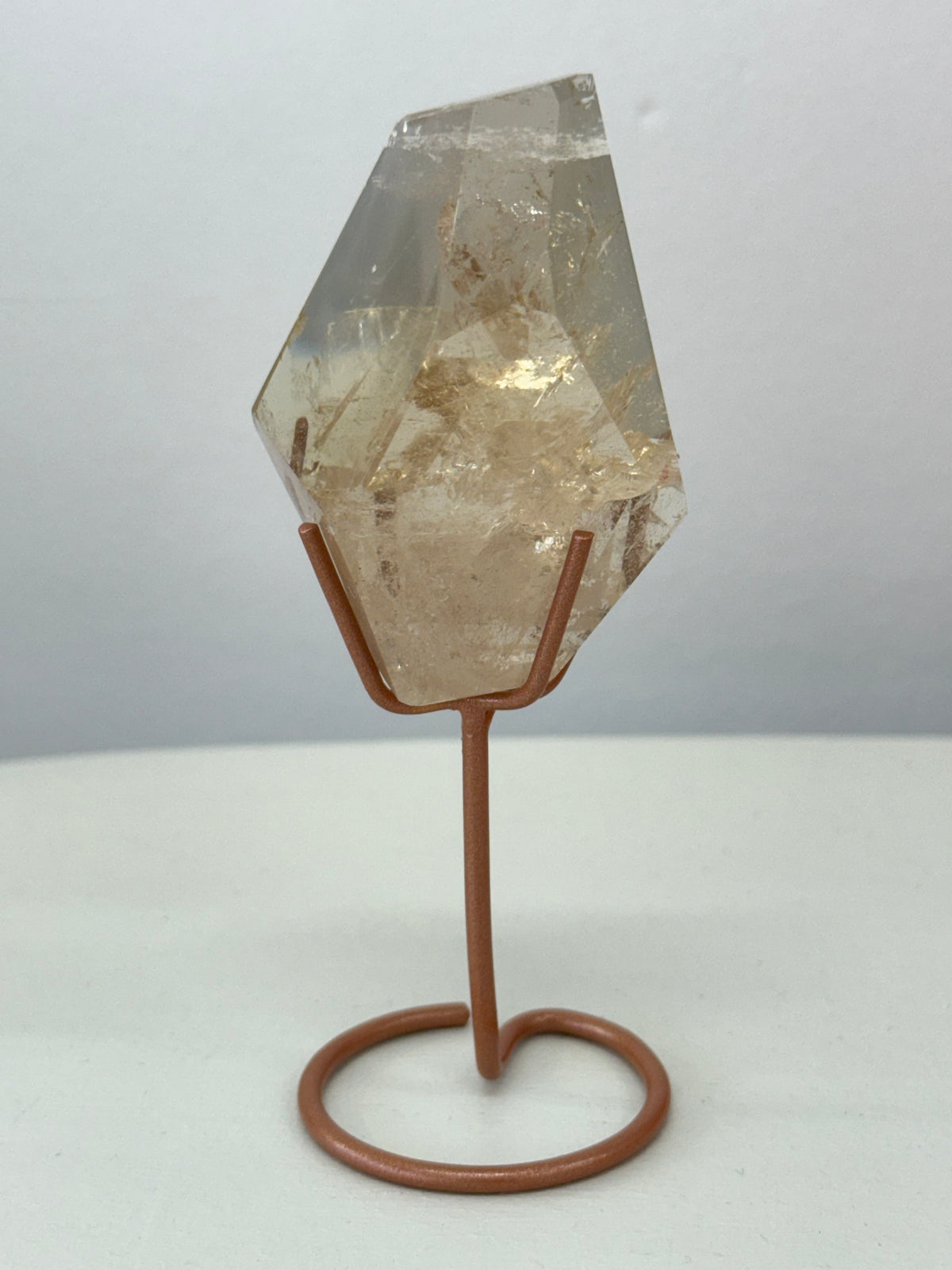 Assorted crystals on stands