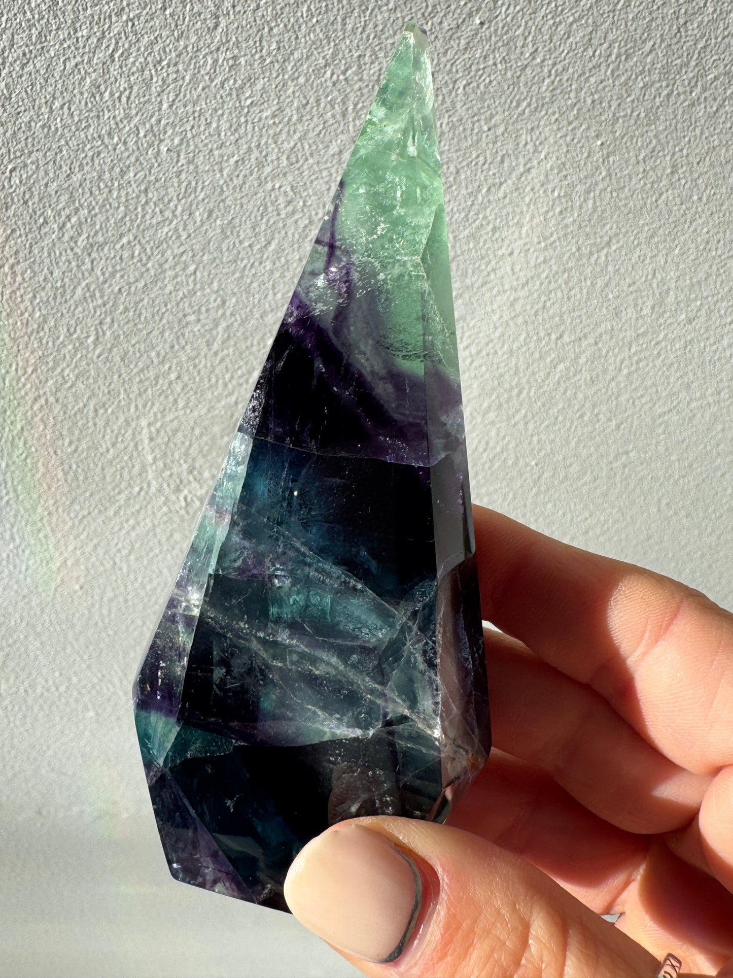 Rainbow Fluorite Diamonds