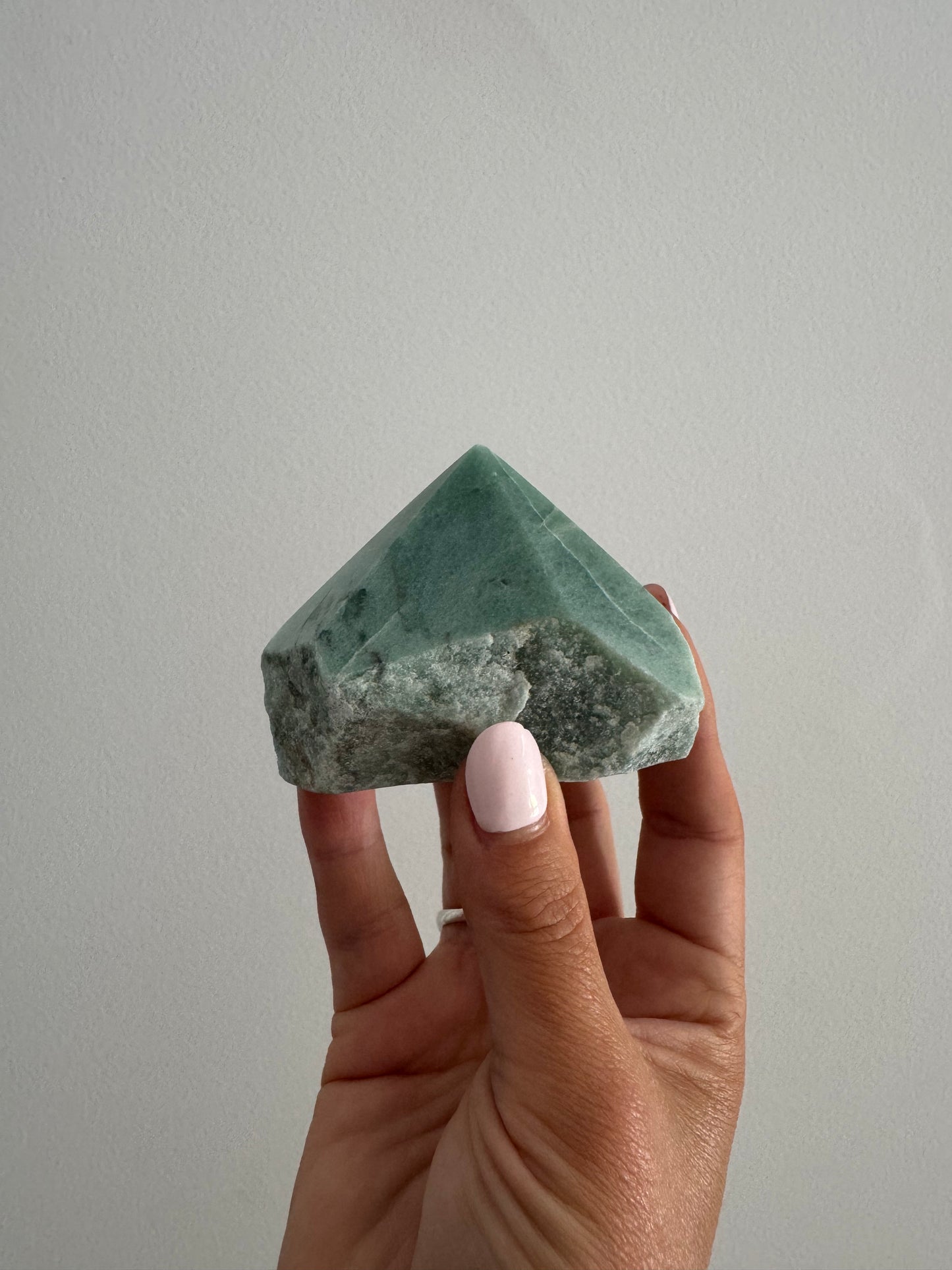 Green Aventurine Semi-Polished Tower (chubby base)
