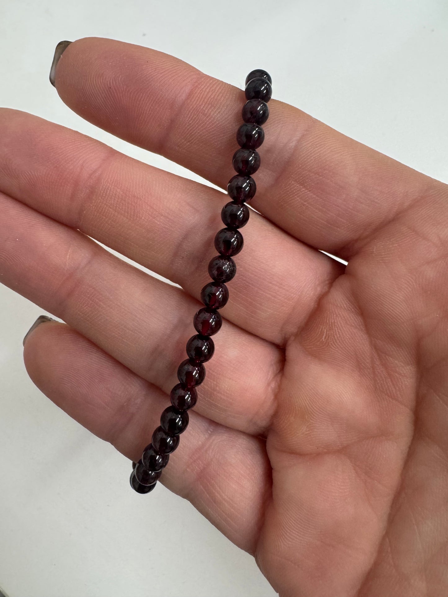 4mm Beaded Crystal Bracelet