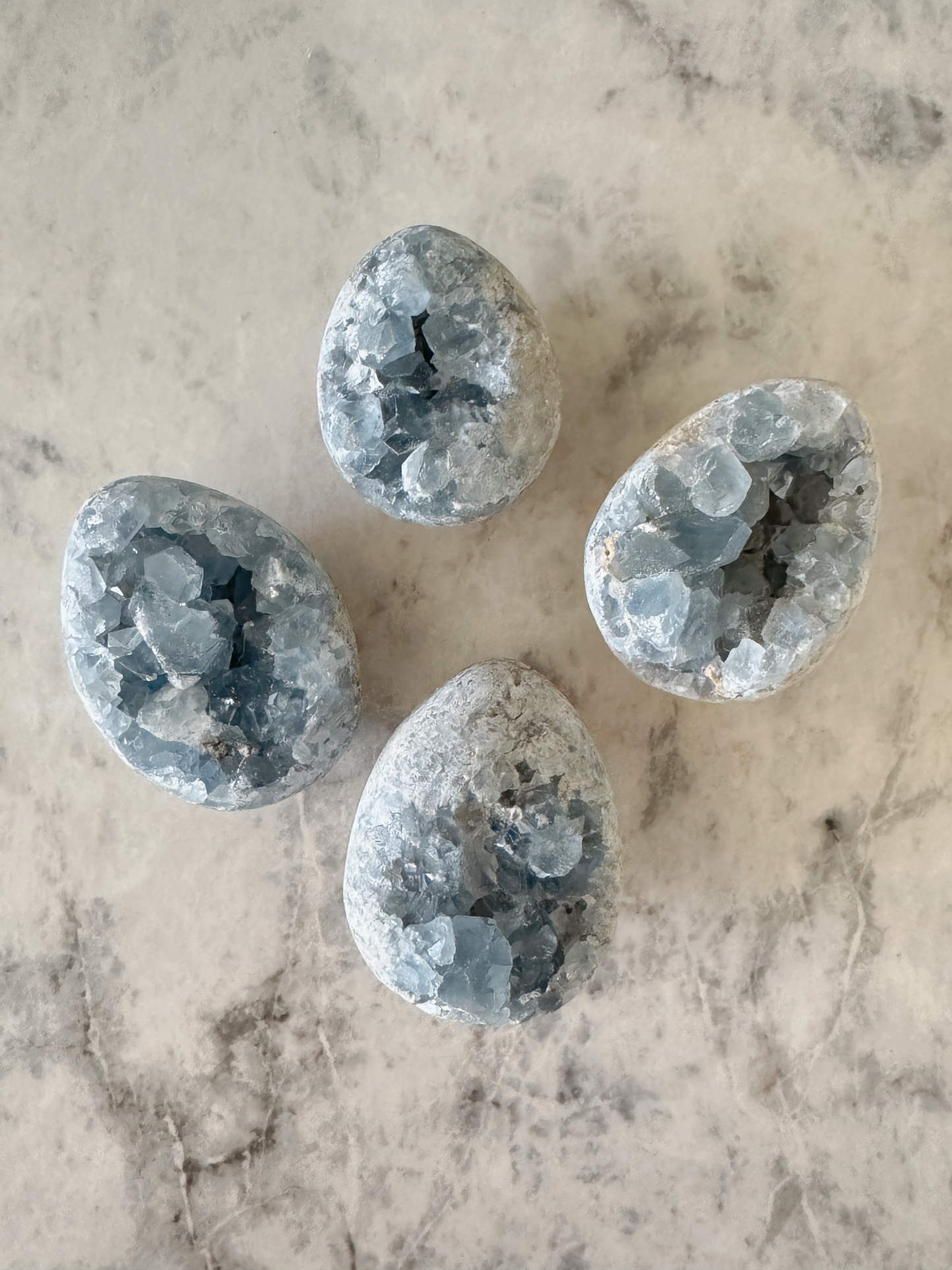 Celestite Teardrop Cluster