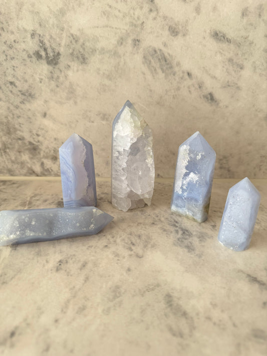 Blue Lace Agate Points