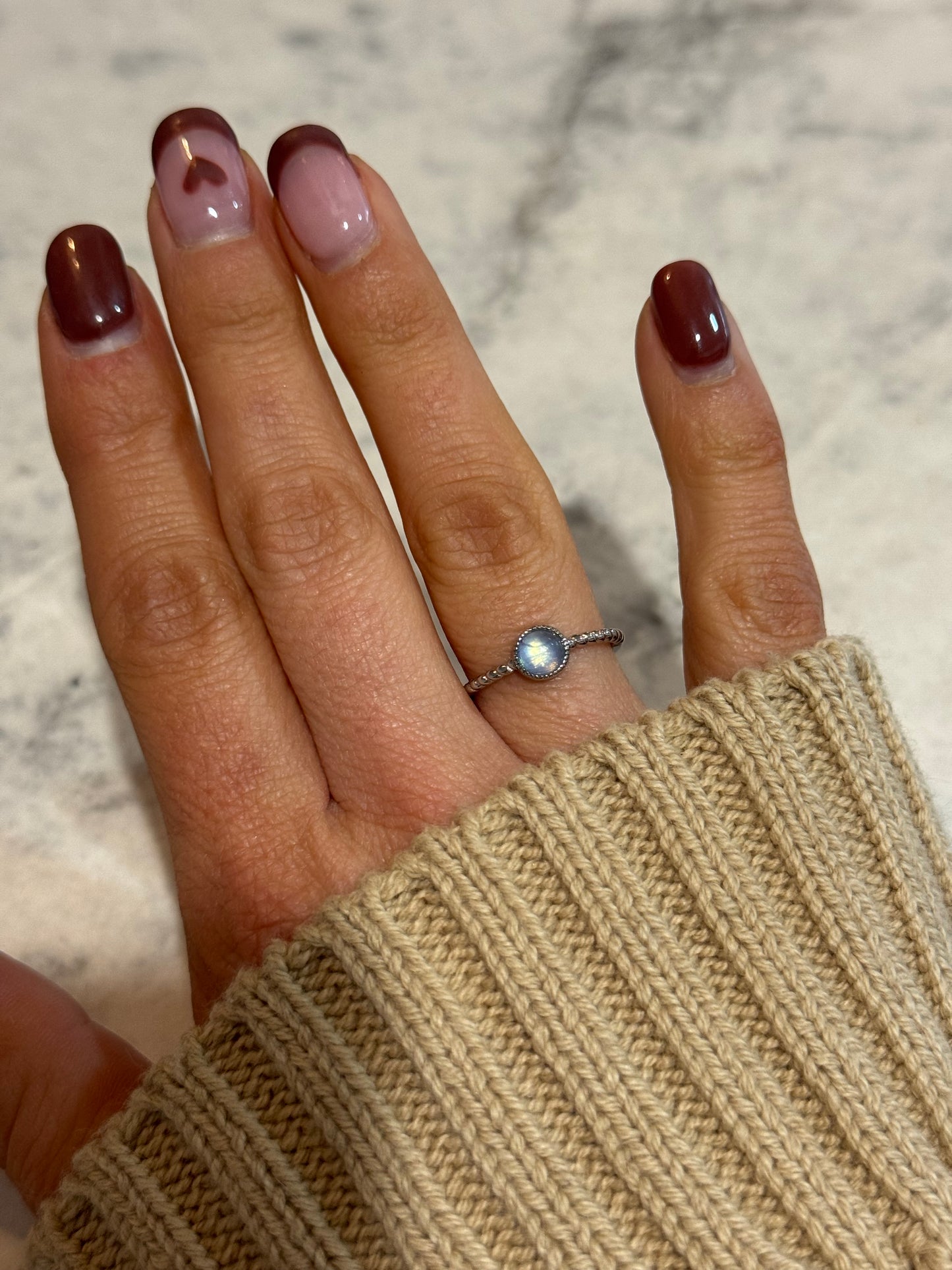 Adjustable Crystal Rings