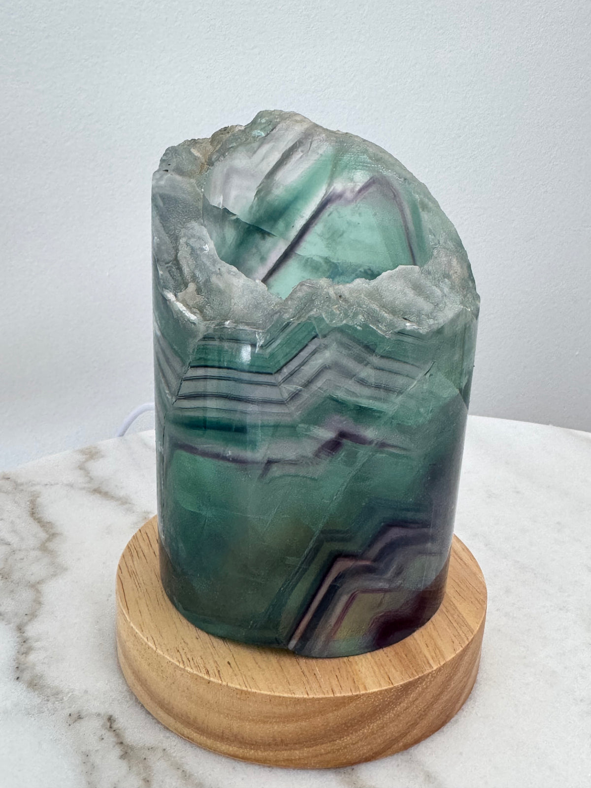 Rainbow Fluorite Lamp